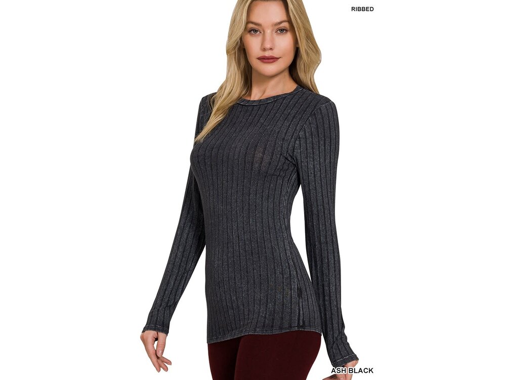 Ribbed Long Sleeve- RTW-8464A-