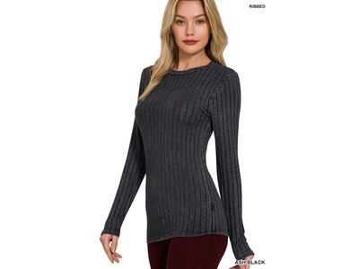 Ribbed Long Sleeve- RTW-8464A-
