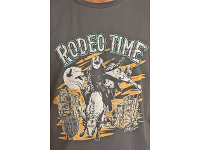 Rock and Roll Denim RodeoTime Tee- BU21T03690- Charcoal-