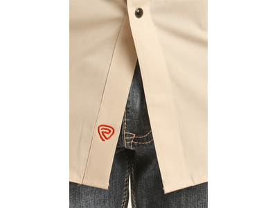 Rock and Roll Denim Orange Stitch Pearl Snap- BMN2S03360-