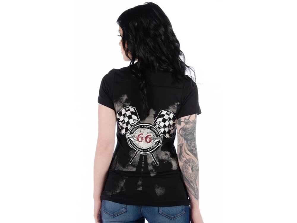 Liberty Wear Short Sleeve- Black Acid- Route 66