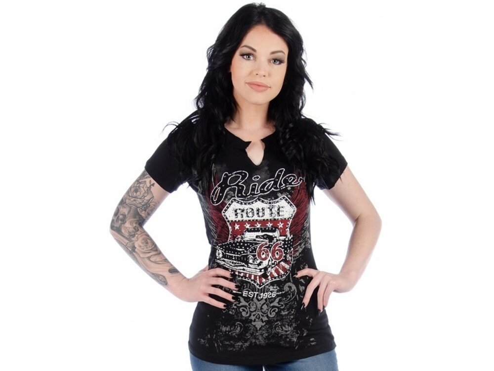 Liberty Wear Short Sleeve- Black Acid- Route 66