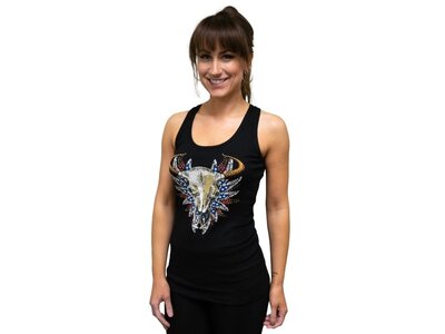 Liberty Wear Tank- Black- Longhorn-