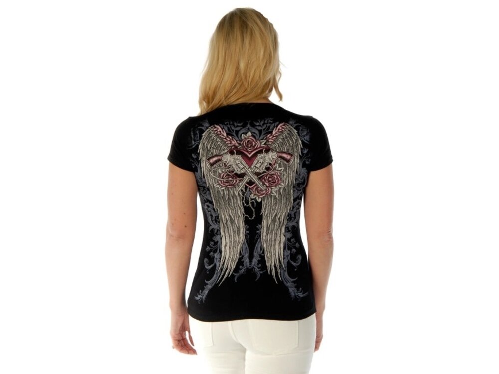 Liberty Wear Short Sleeve- Black- GunWings-