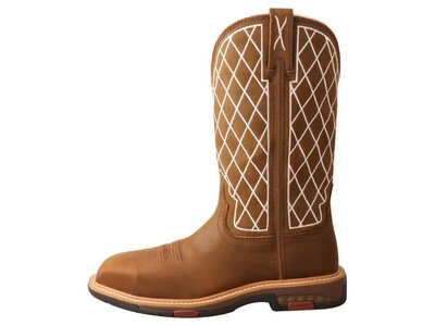 Twisted X Work Boot- Oiled Saddle - WXBN002 -