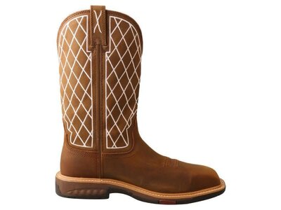 Twisted X Work Boot- Oiled Saddle - WXBN002 -