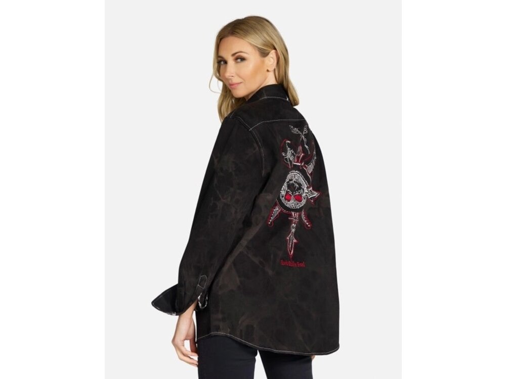 Rock Roll N Soul Delfino Time is Running Out Boyfriend Jacket-