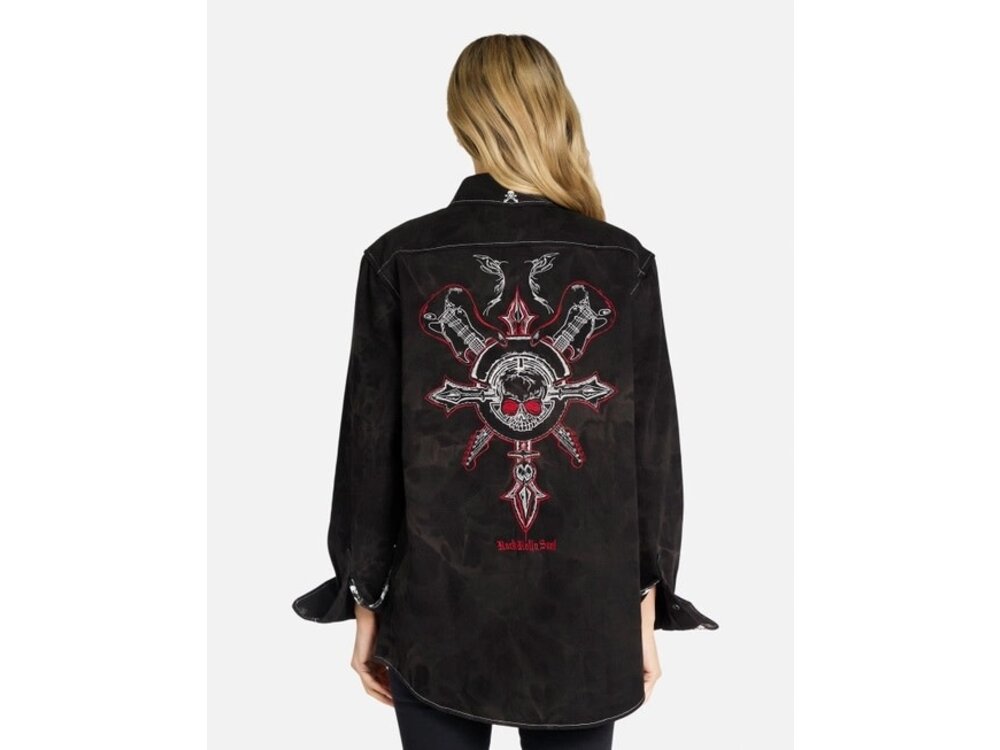 Rock Roll N Soul Delfino Time is Running Out Boyfriend Jacket-