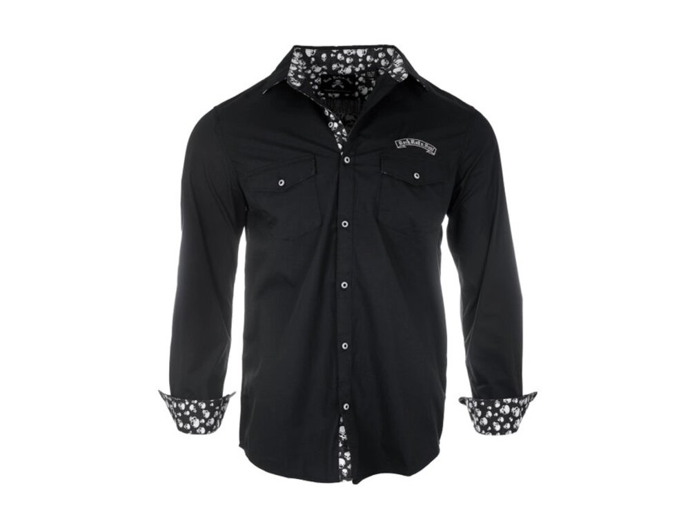 Rock Roll N Soul Don't Look Back- Men's Long Sleeve- Black