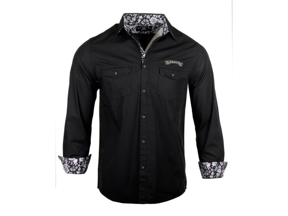 Rock Roll N Soul Don't Look Back- Men's Long Sleeve- Black