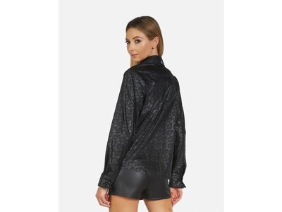 Rock Roll N Soul Leather & Lace- Women's Shirt - Black