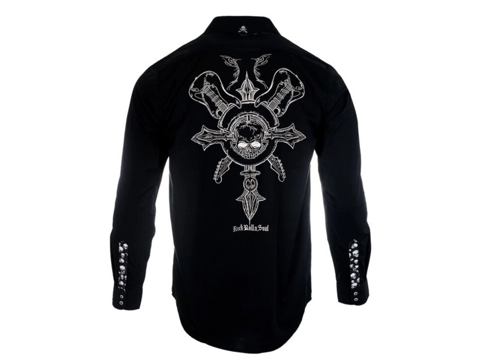 Rock Roll N Soul Time is Running Out- Men's Long Sleeve Black-