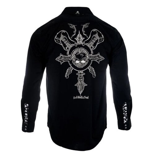 Rock Roll N Soul Time is Running Out- Men's Long Sleeve Black-