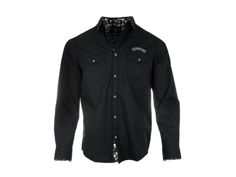 Rock Roll N Soul Time is Running Out- Men's Long Sleeve Black-