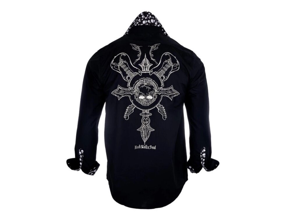 Rock Roll N Soul Time is Running Out- Men's Long Sleeve Black-