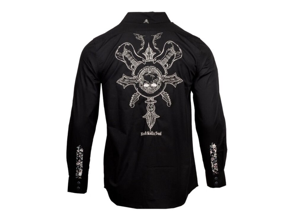 Rock Roll N Soul Time is Running Out- Men's Long Sleeve Black-