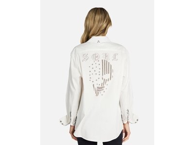 Rock Roll N Soul Torry American Soul Boyfriend Shirt- White-