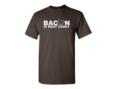 Feelin Good Tees Bacon is Meat Candy - Graphic Tee