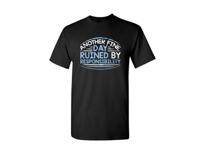 Feelin Good Tees Another Fine Day - Graphic Tee -Black