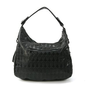 Studded Skull Hobo Bag