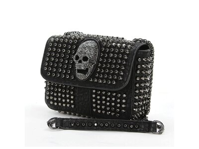 Studded Skull Handbag/Clutch