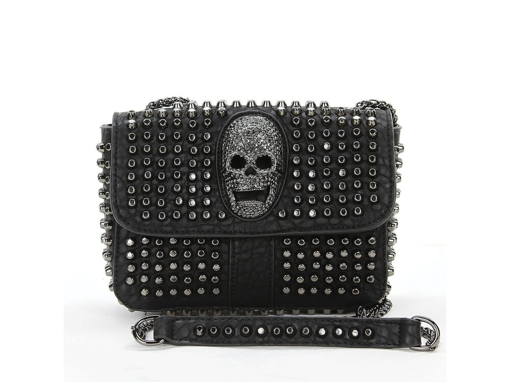 Studded Skull Handbag/Clutch