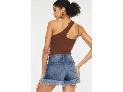 KanCan Mid-Rise Fray Hem- Dark- KC9214QD