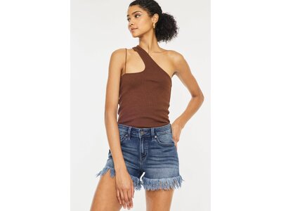 KanCan Mid-Rise Fray Hem- Dark- KC9214QD