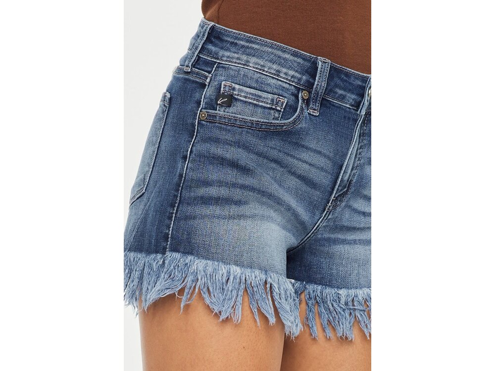 KanCan Mid-Rise Fray Hem- Dark- KC9214QD