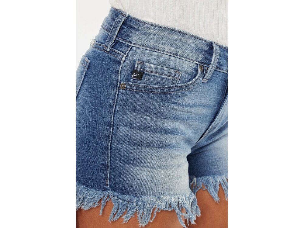 KanCan Mid-Rise Fray Hem- Med- KC9214QM