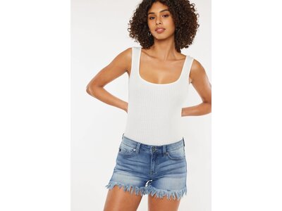 KanCan Mid-Rise Fray Hem- Med- KC9214QM