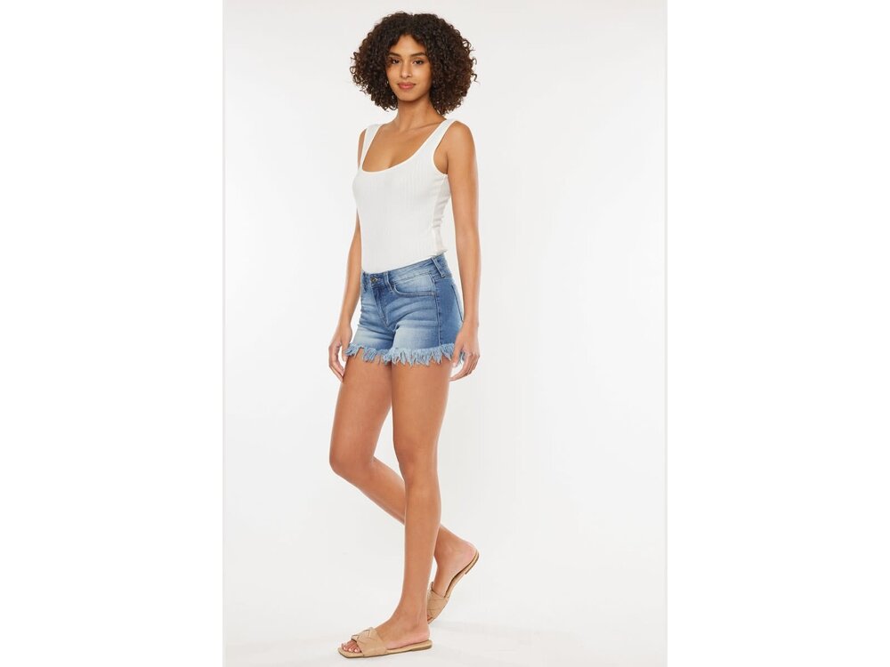 KanCan Mid-Rise Fray Hem- Med- KC9214QM