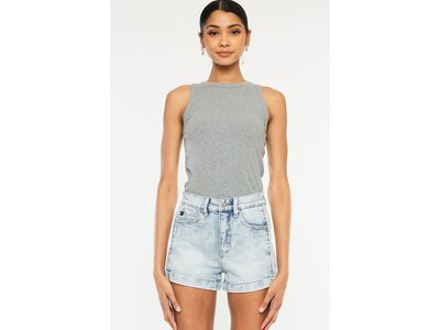 KanCan Light Wash High Rise Short- Side Panel - KC6357L