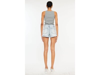 KanCan Light Wash High Rise Short- Side Panel - KC6357L
