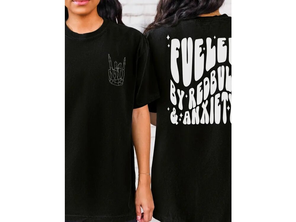 Fueled By Red Bull and Anxiety Graphic Tee-