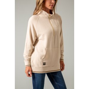 Kimes Ranch Hazer - Quarter Zip Sweatshirt- Off White-