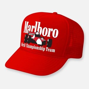 webig Marlboro F1 Hat- Red Curved Bill