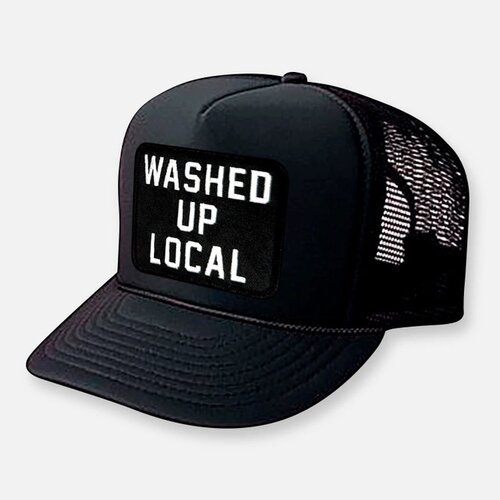 webig Washed Up Local Curved Bill- Black