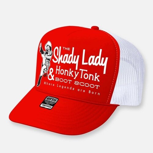 webig Shady Lady Honky Tonk - Red/White