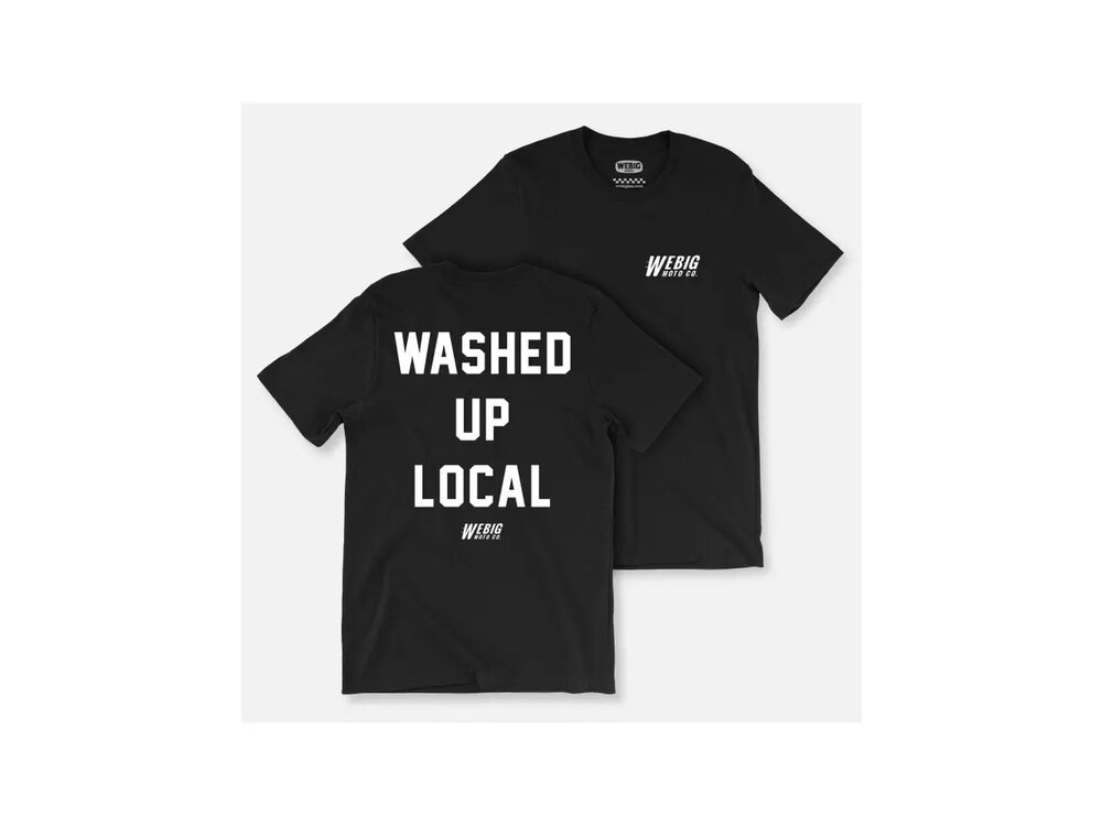 webig Washed Up Local Graphic Tee- Black-