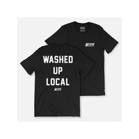 Washed Up Local Graphic Tee- Black-