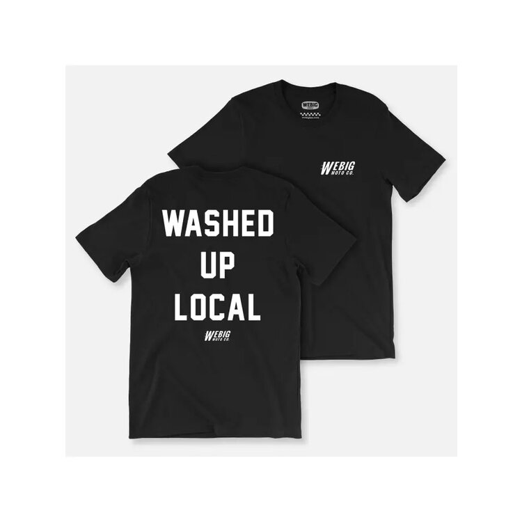 webig Washed Up Local Graphic Tee- Black-