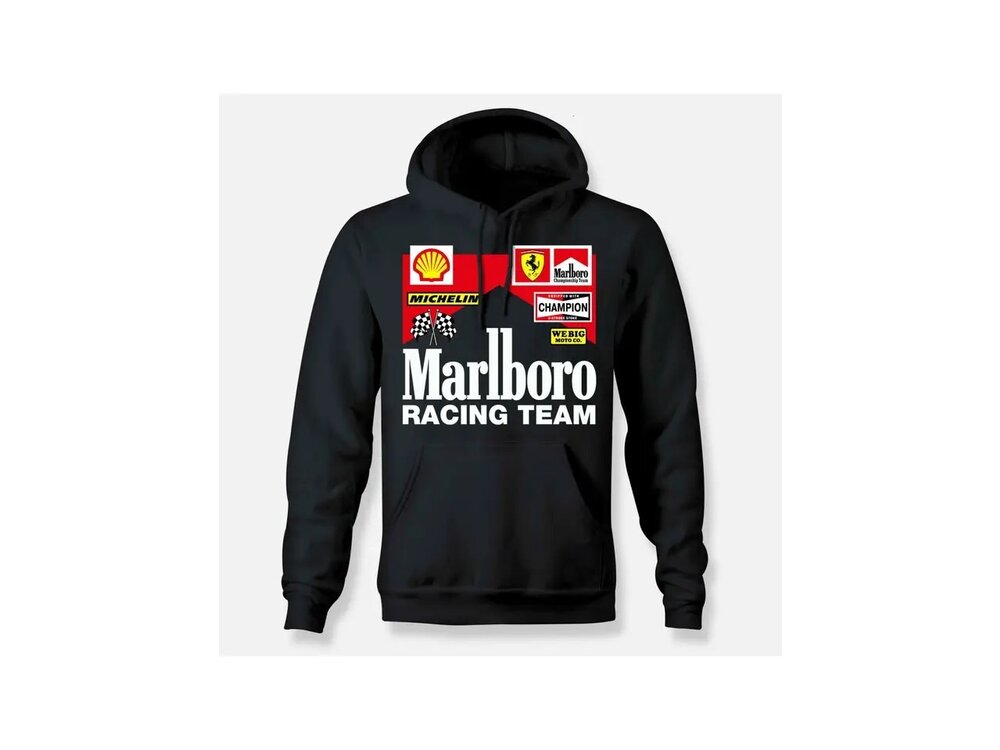 webig Marlboro Racing Hoodie- Black-