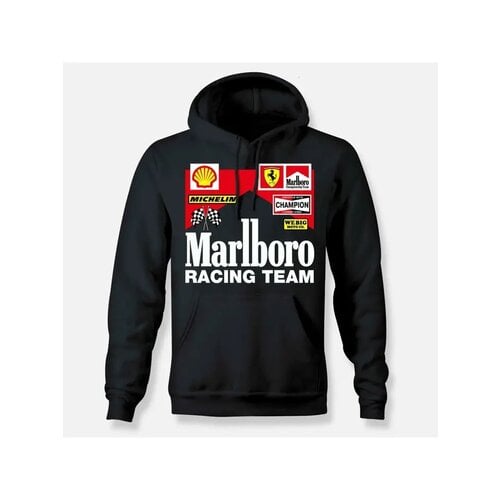 webig Marlboro Racing Hoodie- Black-