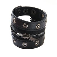Punk Zipper Bracelet