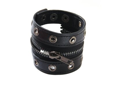 Punk Zipper Bracelet