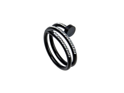 Crystal Wrap Nail Ring-