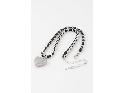 Interlaced Heart Pendant Necklace-