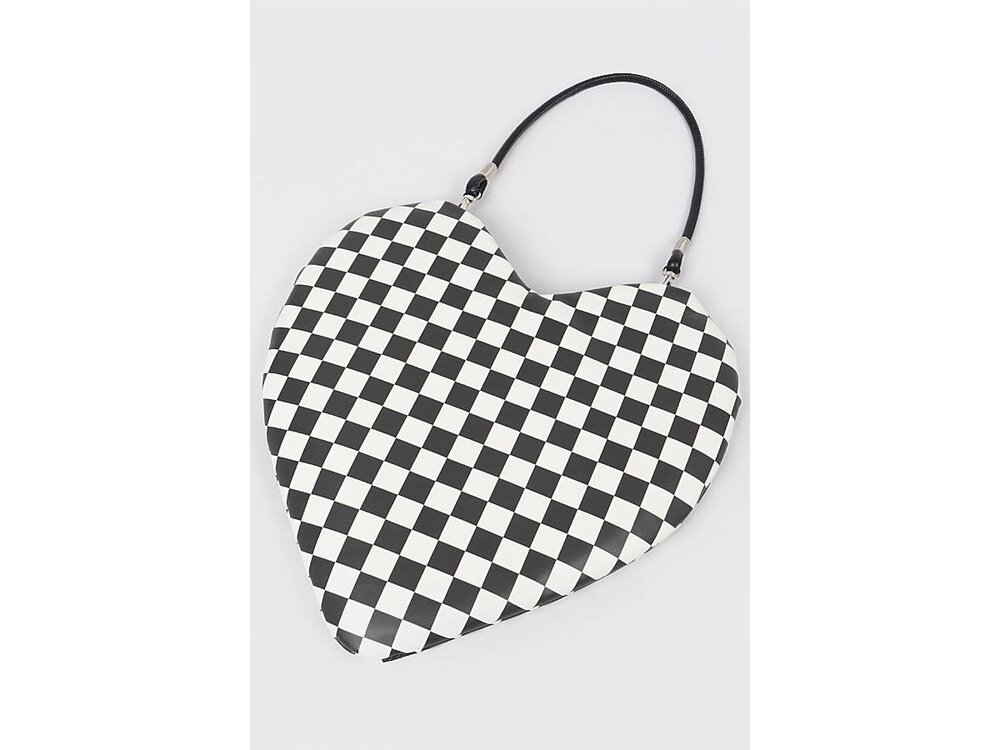 Checkerboard Heart Bag-