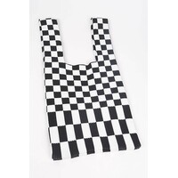 Checkered Stretch Shoulder Bag